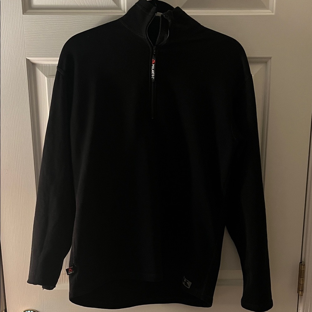 Classic Black Half-Zip Women's Sweatshirt